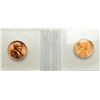 Image 2 : Group of 2 Lincoln Wheat Cents 1946 and 1958-D ICG
