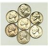 Image 1 : Group of 7 Jefferson Nickels 1948-S, 1949, 1949-D, 1955, 1957-D, 1963, 1963-D