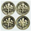 Image 2 : Group of 4 Proof Roosevelt Dimes 1968-S, 1971-S, 1974-S, 1982-S