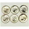 Image 1 : Group of 6 Roosevelt Dimes 1985, 1987-D, 1988-D, 1994-D, 2001, 2009-D