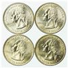 Image 2 : Group of 4 State Washington Quarters FL 2004, TX 2004-D, MN 2005, CA 2005