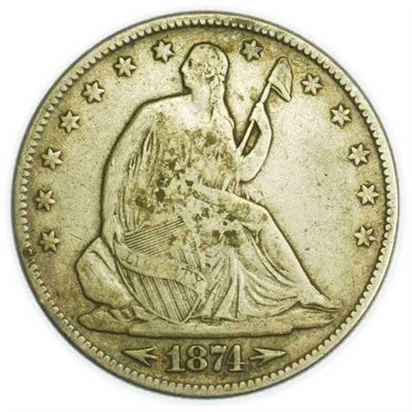 1874 Seated Liberty Half Dollar