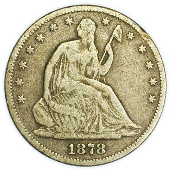 1878 Seated Liberty Half Dollar