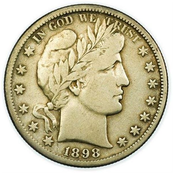 1898-S Barber Half Dollar