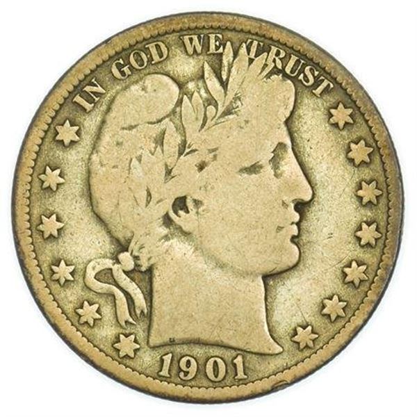 1901-S Barber Half Dollar