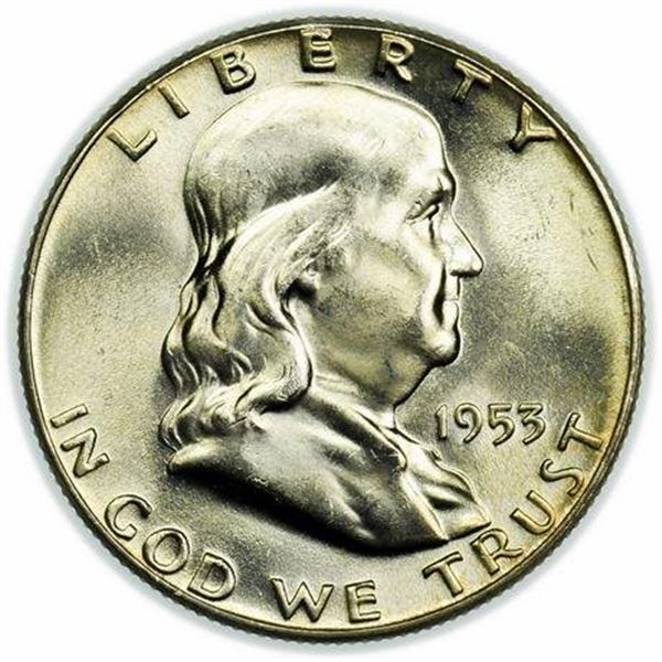 1953 Franklin Half Dollar FBL