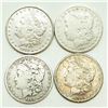 Image 1 : Group of 4 Morgan Dollars 1878, 1888, 1889-O, 1891-O
