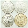Image 2 : Group of 4 Morgan Dollars 1878, 1888, 1889-O, 1891-O