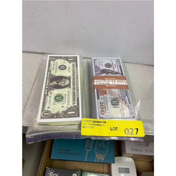 Prop Money - USD in miscellaneous denominations - approx. $100,000
