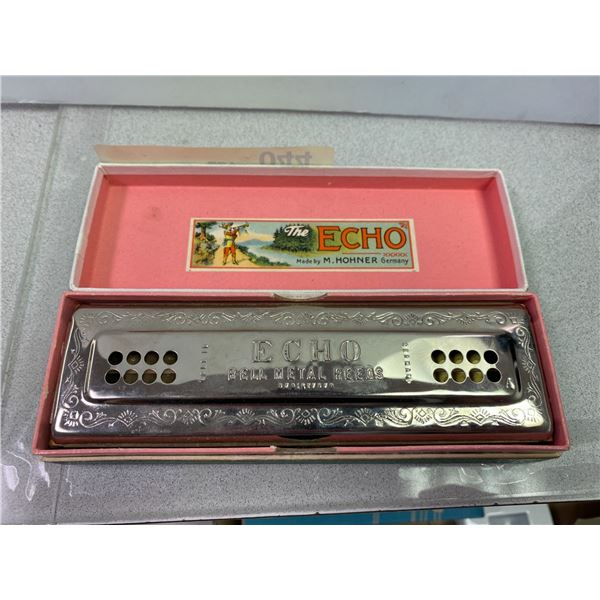 The ECHO by M. Hohner in Germany - Harmonica - Estate Item