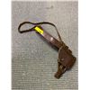 Image 1 : Military Belt with Shoulder Strap and Gun Holder - Brown Leather - M/L Size