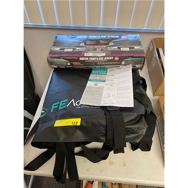 Winter Front & Bug Screen for most pickups, SUVs & MiniVans plus Rooftop Dry Bay from FeActive - The