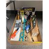 Image 1 : Group Lot of Miscellaneous Tools - Rockwell Sonicrafter, Black & Decker Battery, Collomix, Band Saw
