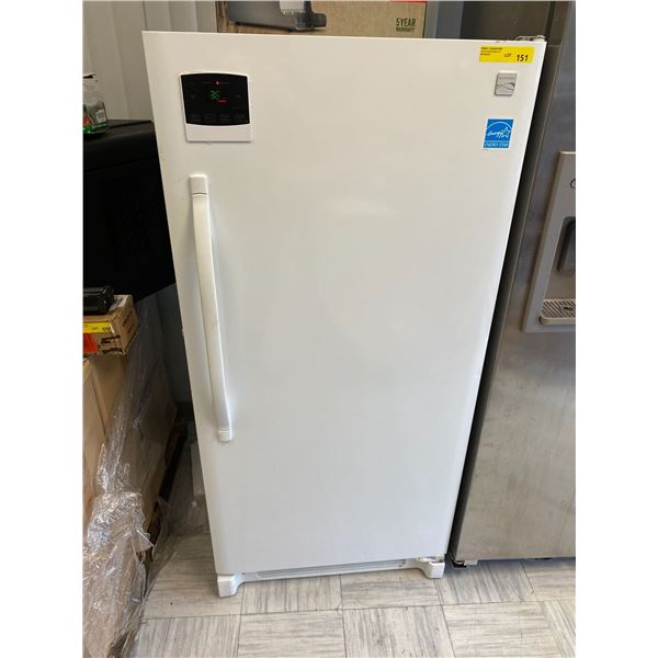 Kenmore Stand Up Freezer with digital control in front - White - Working Condition