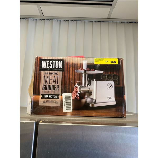 WESTON #12 Electric Meat Grinder & Sausage Stuffer - 1 HP
