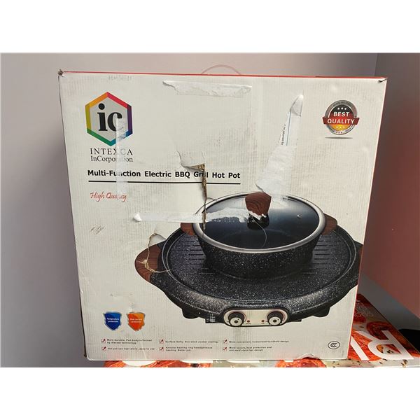 Intexca Multi-Function Electric BBQ Grill Hot Pot