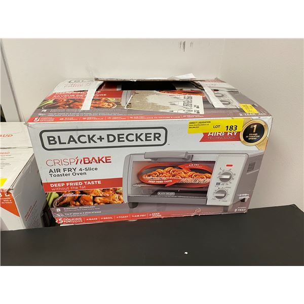 Black & Decker Crisp'nBake Air Fry 4-slice Toaster Oven