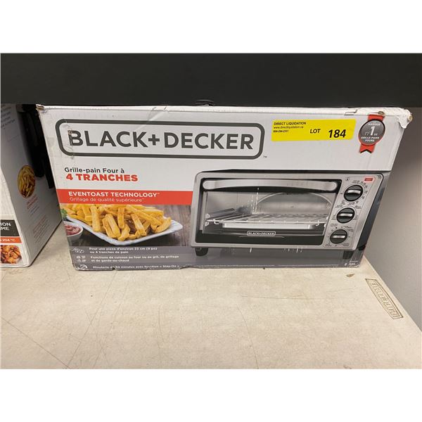 Black & Decker Crisp'nBake Air Fry 4-slice Toaster Oven