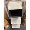 Image 3 : Tucker - 3 Bin Dry Ingredient Storage with Black Wire Shelf