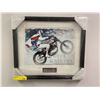 Image 1 : Evel Knievel Framed Print - approx. 22in x 19in By Glen Green