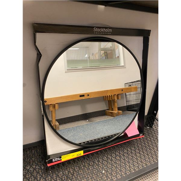 Stockholm Collection 21in Mirror - Black Frames - Circle