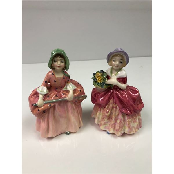 Royal Doulton - Group of Two - Bo Peep 1811 and Cissie 1809 - Excellent Condition - approx. 5 1/2in