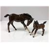 Image 1 : Beswick England - two playing horses - Excellent Condition - largest is approx. 4 1/2in tall