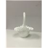 Image 2 : Fenton Hobnail Milk Glass - 6 pieces - Excellent Condition - Basket, bowls & vases