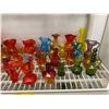 Image 3 : Shelf Lot Coloured Blown Glass miniature jugs - approx. 37 pieces