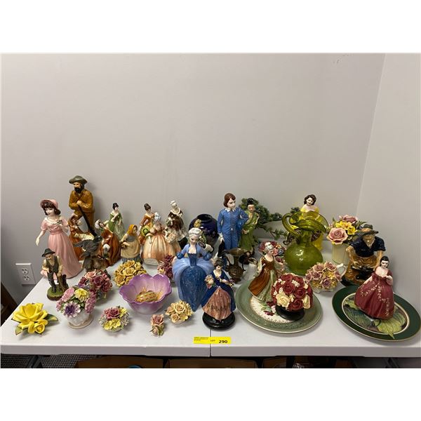 Table Lot of Handmade Ceramics (DIY) - approx. 40 pieces