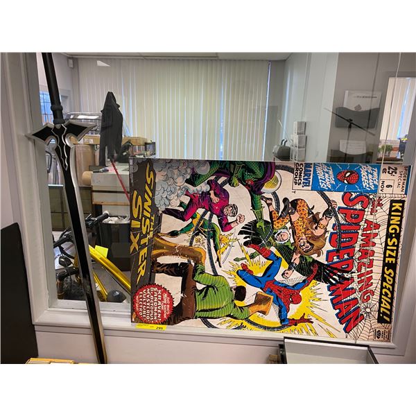 Spiderman Poster and Excalibar Play Sword