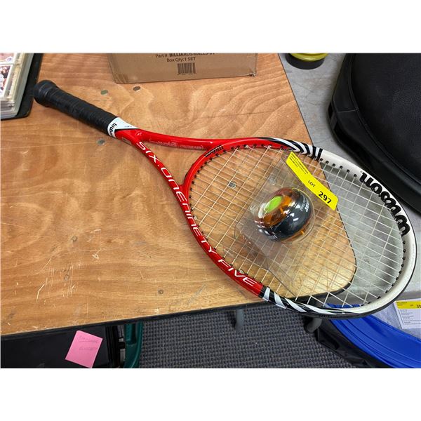 Wilson Tennis Racket - Six Oneninetyfive 3LX - Excellent Condition with NSC Spinner -One Minute One