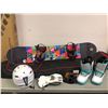 Image 1 : ONY B-Nice 148 SnowBoard with DG Boots (Women's 8W), Giro Helmet (L) , North Face Gore-Tex Gloves, B