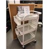 Image 2 : Cork Bulletin Board (approx. 24 x 36in) and 3-Tier Storage Trolley