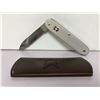 Image 1 : Swiss Army Knife - with Brown Pouch - Folding Blade only