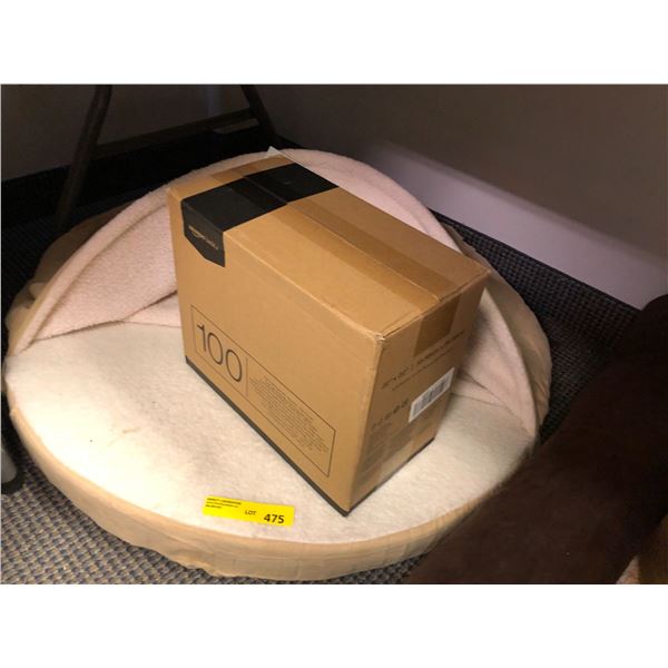 Large Dog Furhaven Pet Bed with Roof and box of 100 Puppy Pads