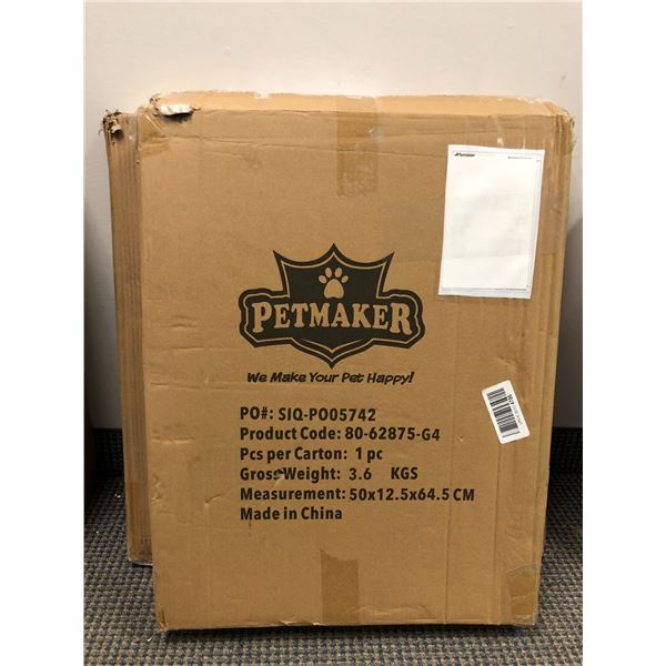 Amazon Basics Foldable Metal Pet Exercise and Playpen with Door plus Petmaker - Dog Gates