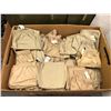 Image 1 : Extra Large Bin of Beige Uniform Pants (Rugby Pant Style) (These are set dec clothing that have been