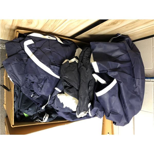 Extra Large Bin of Large Zippered Covers or Totes - used in the movie industry - please note bin siz