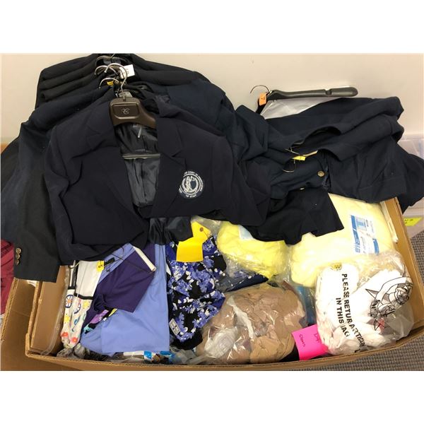 Extra Large Bin of Uniforms - Includes Blazers with Seal of the Superior Court of Pennsylvania Tip S