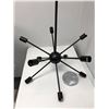 Image 4 : Black Steel Chandelier - 10 lights