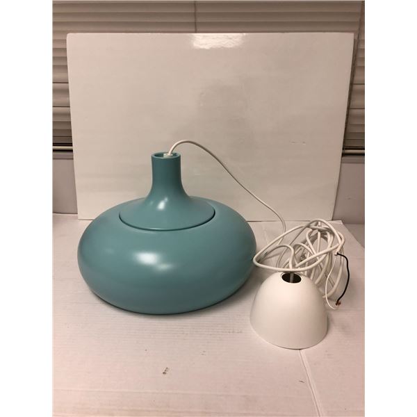 Ikea VAXJO Hanging Light Fixture - Blue