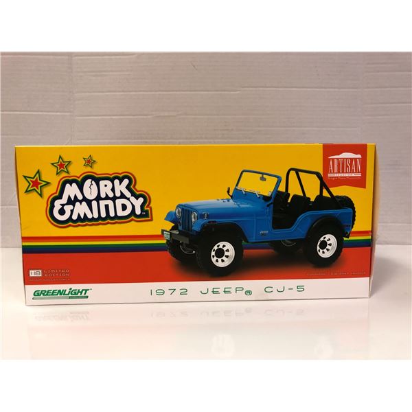 Mork & Mindy Artisan Series 1972 Jeep CJ-5 - 1/18 Scale Diecast Car