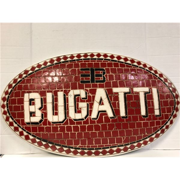 Bugatti Mosaic Sign - approx. 28in across