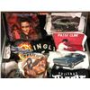 Image 2 : Metal Trunk and Collection of Musicians and Beer T-shirts - such as Iron Maiden, Harley Davidson, Ma