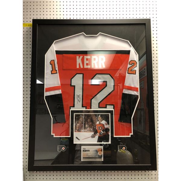 Tim Kerr Signed Framed Jersey - approx. 34 1/2 x 42 1/2in