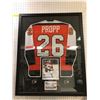 Image 1 : Brian Propp Signed Framed Jersey with Certificate of Authentication on Jersey - approx. 34 1/2in x 4