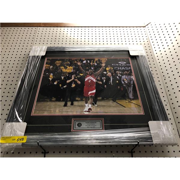 Kawhi Leonard #2 Toronto Raptors 2019 MVP -  approx. 28 x 24 1/2in
