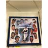 Image 1 : Baseball Legends - Limited Edition Print 790/1000 - no glass on frame - approx. 31 x 28in
