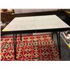 Image 4 : Vintage Dining Table with Arborite Top - Metal Legs - approx. 29 1/2 x 41 1/2 x 30in